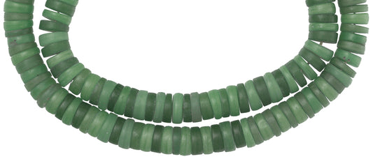 Vintage Bohemian Molded Glass Trade Beads, Large 12-14Mm - alternate view