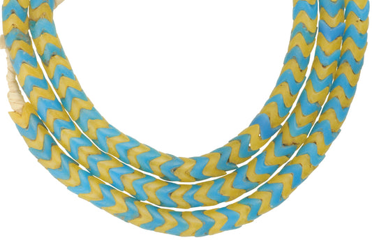 Vintage Snake Chain Bohemian Czech Glass African Trade Beads, 6Mm - alternate view