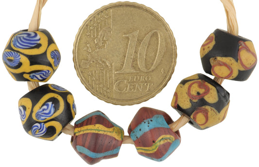 Antique Venetian Lampwork King Bicines Glass Trade Beads - African Trade - alternate view