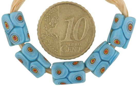 Rare Antique Venetian Millefiori Mosaic African Trade Beads, 10-11Mm - alternate view