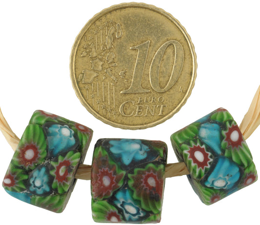 Rare Antique Venetian Millefiori African Trade Beads, Mosaic Glass - alternate view