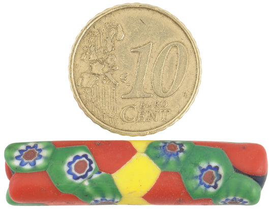 Rare Antique Large Venetian Millefiori African Trade Bead 38Mm - alternate view