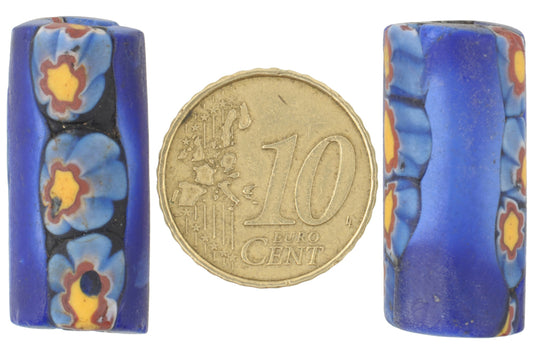 Antique Large Venetian Millefiori Mosaic Trade Beads - African Trade - zoomed-in detail