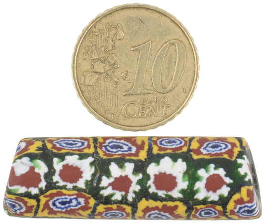 Antique Large Venetian Millefiori Mosaic Glass Trade Bead, African Trade - alternate view