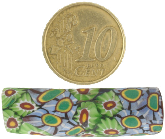 Rare Antique Venetian Millefiori Mosaic Glass Trade Bead, 37Mm, African Trade - alternate view
