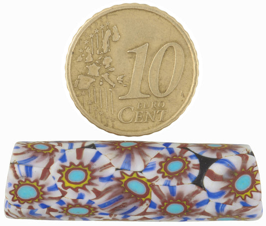 Antique Large Venetian Millefiori Mosaic Glass Trade Bead, 37Mm - alternate view