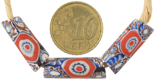 Rare Antique Venetian Millefiori Mosaic Beads - African Trade - alternate view