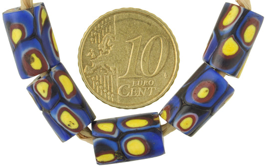 Antique Venetian Millefiori Mosaic African Trade Beads - 13Mm - alternate view