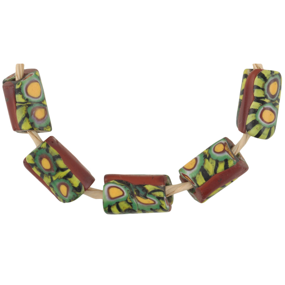 Antique Venetian Millefiori Mosaic Glass Trade Beads - African Collection