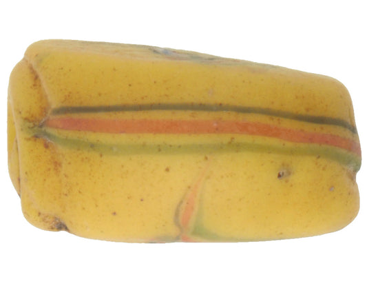 Rare Antique Tabular Fancy Venetian Lampwork Glass Trade Bead - 13X15Mm - alternate view