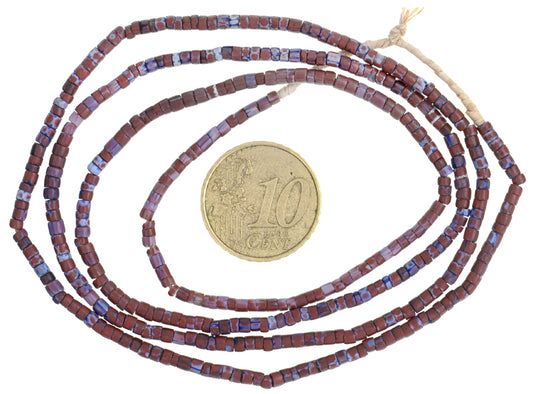 Tiny Awale Chevron Bead Strand - Antique Venetian Trade Glass 2.5Mm - alternate view