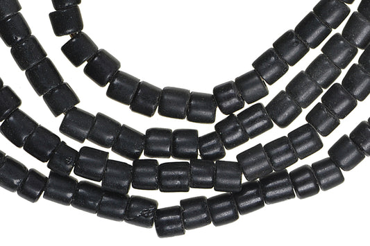 Vintage 4Mm Bohemian Czech Tile Glass Trade Beads - 27" Strand - alternate view