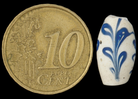 Rare Dutch Delft Fancy Venetian Wound Glass Trade Bead, 1800S - alternate view
