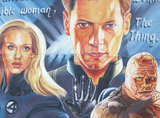 Hand-Painted Fantastic Four Ii Movie Poster From Ghana | Unique Art - alternate view