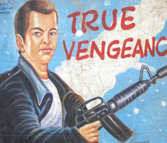True Vengeance - Original Hand-Painted Ghanaian Movie Poster - alternate view