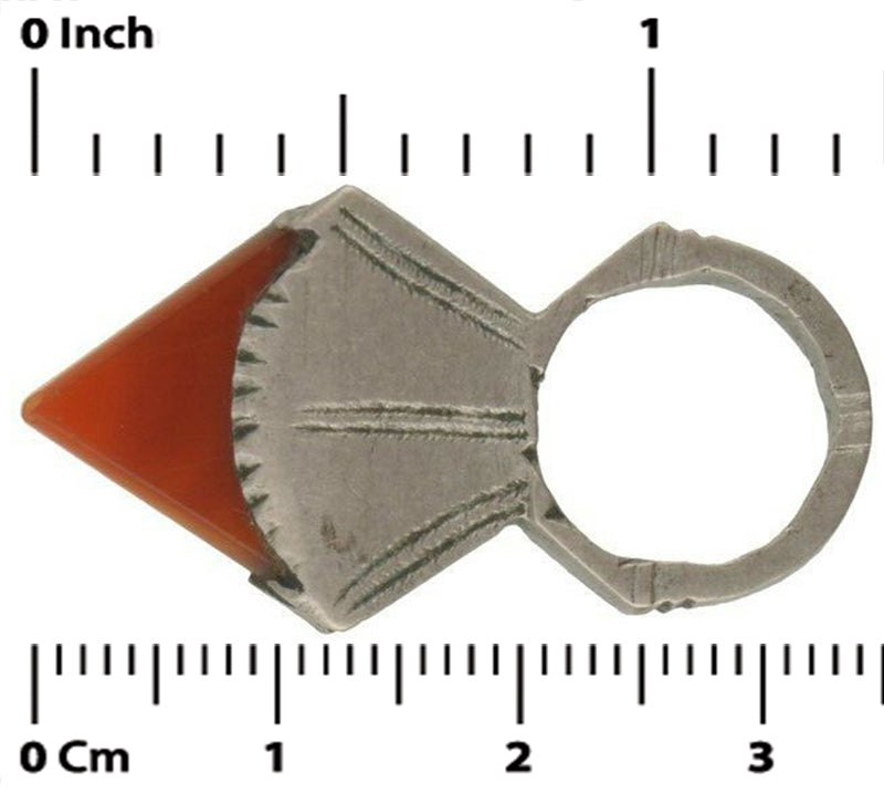 Tuareg In-Gall Silver Hair Ornament Pendant | TribalGH