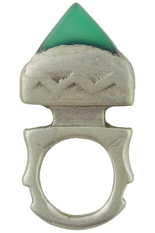 African Tuareg Hair Ornament Silver Pendant Jewelry Ethnic Art Niger Nigeria - alternate view