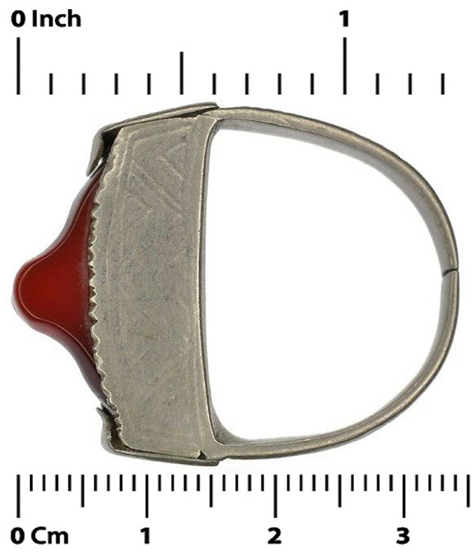 Old African Tuareg Ring Silver Ethnic Art Jewelry Niger Mali Sahara - product focus