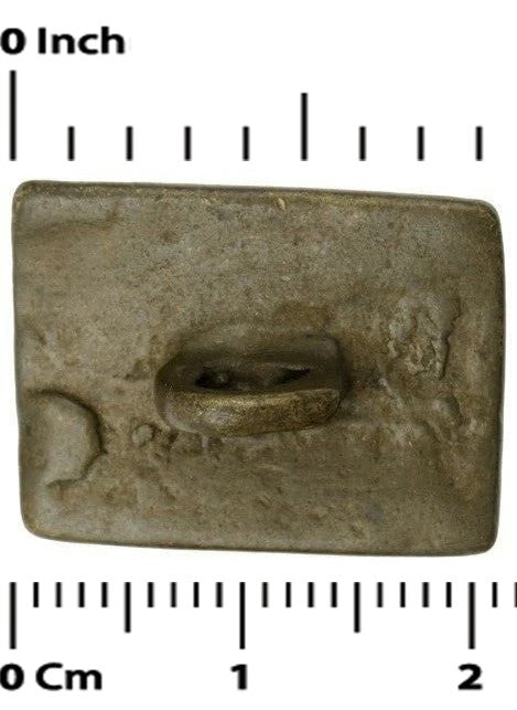 Antique Ashanti Shield Brass Goldweight – Lost Wax Akan Artifact