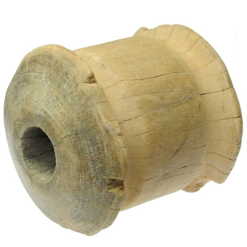 Authentic Tuareg Wooden Pulley – Small Well Support Column 11.8 cm × 10.9 cm