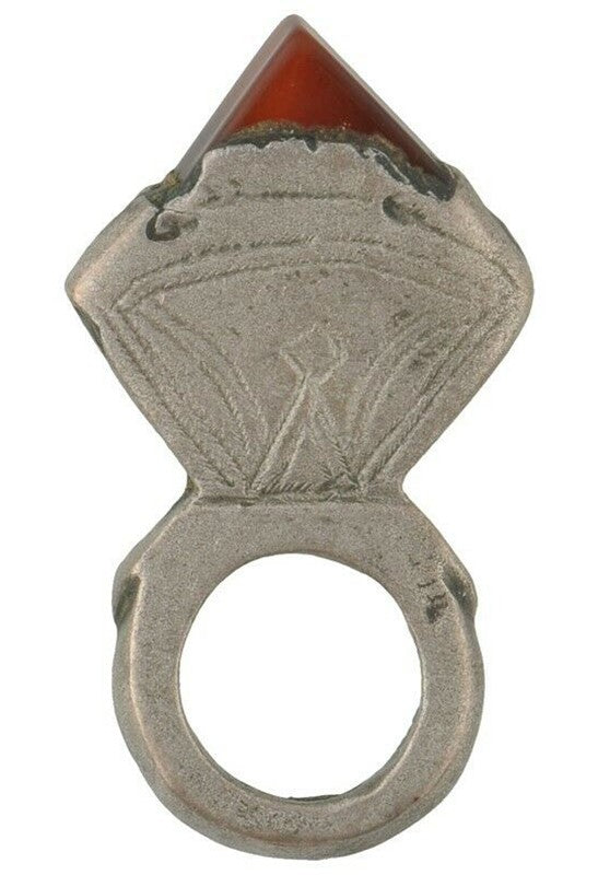 Vintage Tuareg In-Gall Hair Ornament Pendant - Sahara Ethnic Silver Jewelry