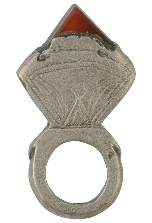 Vintage Tuareg In-Gall Hair Ornament Pendant - Sahara Ethnic Silver Jewelry