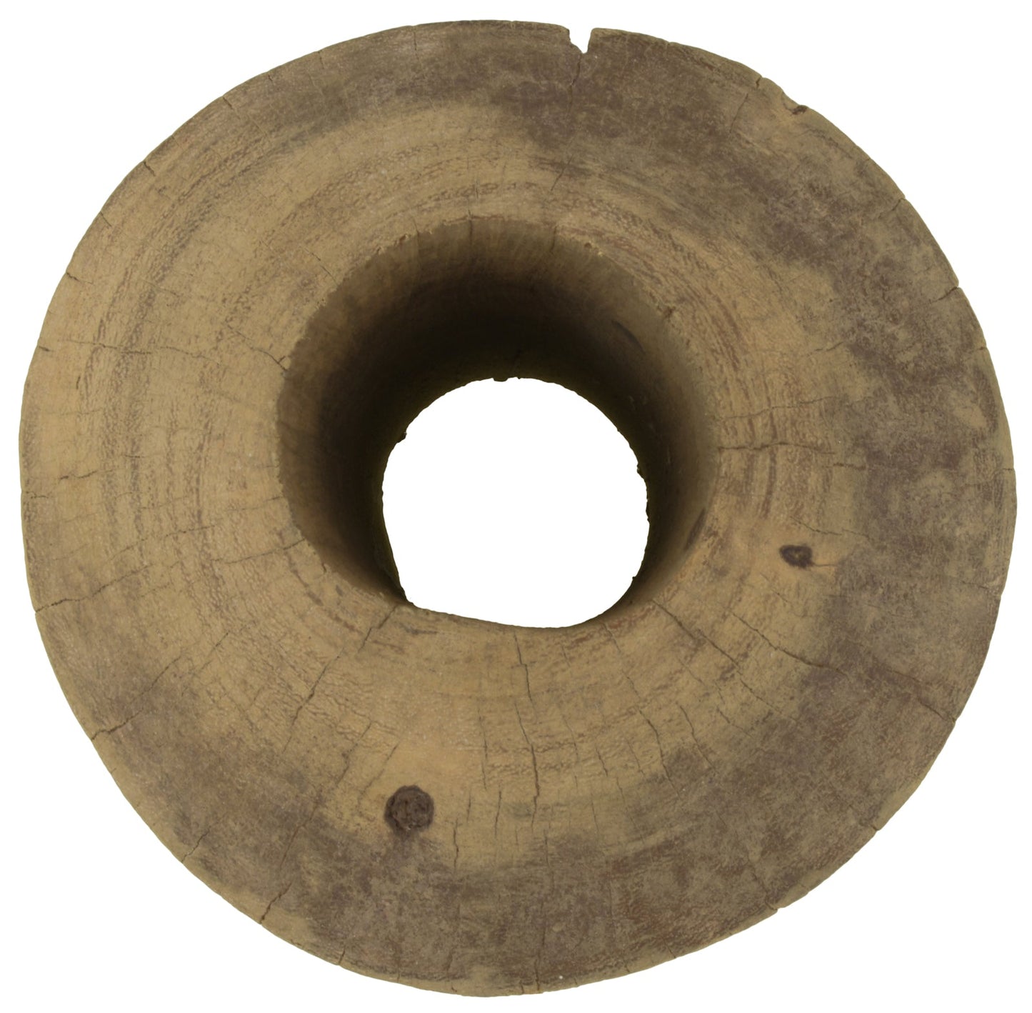 Tuareg Wood Water Well Pulley African Sahara Desert Niger Mali Art - zoomed-in detail