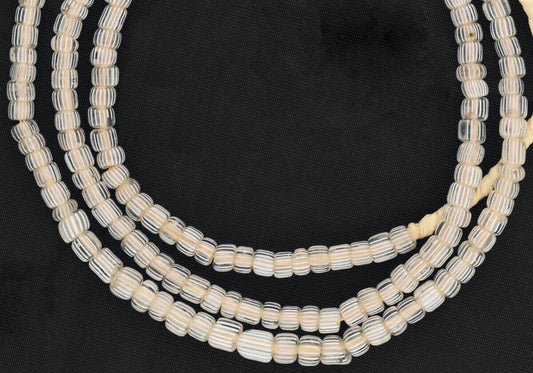 Antique Gooseberry Venetian Glass Beads Old African Trade Ghana Necklace - alternate view