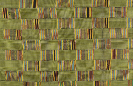 Handwoven Ashanti Kente – 77″ × 52″ Woman Size Authentic Cloth