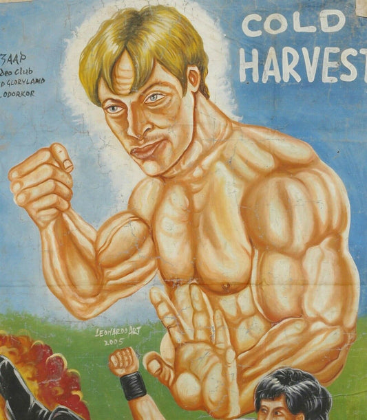 Cold Harvest Ghana Hand-Painted Poster - Action Cinema Art - alternate view