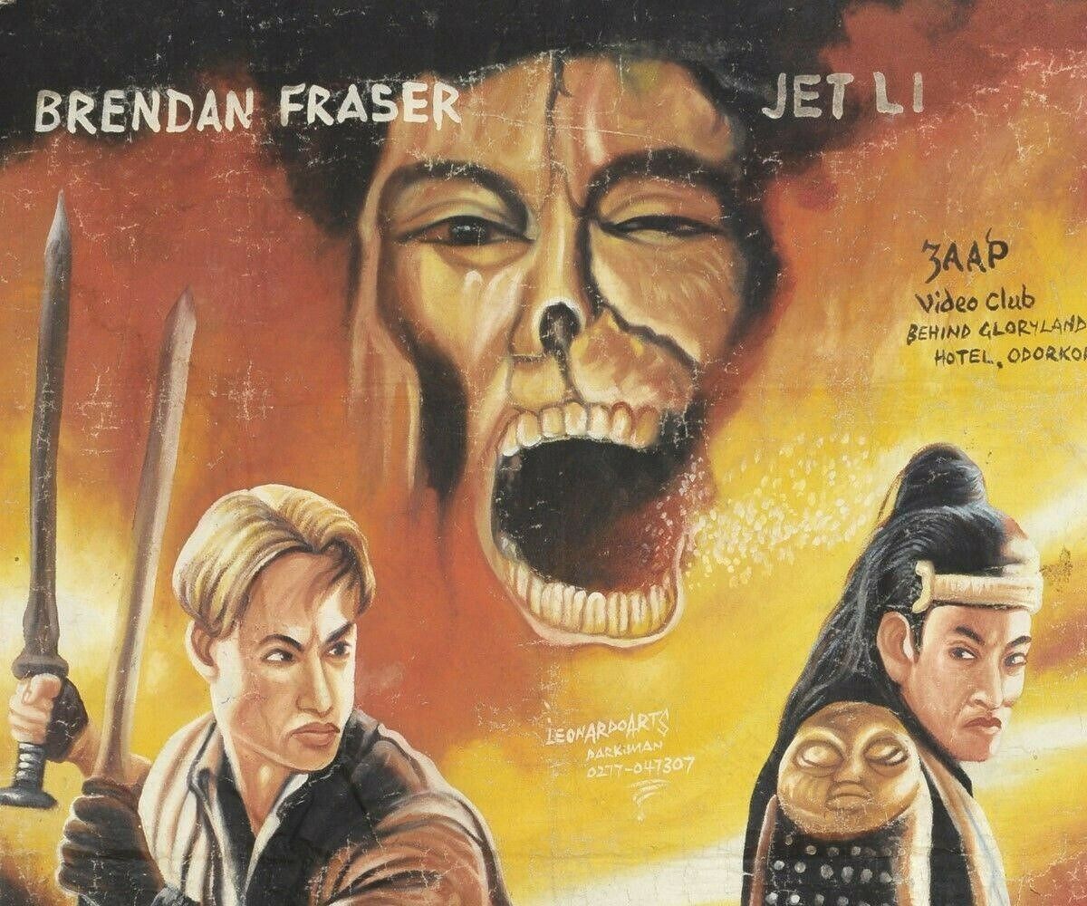 The Mummy 3 Hand Painted Movie Poster By Leonardo - Collectible Art - close-up