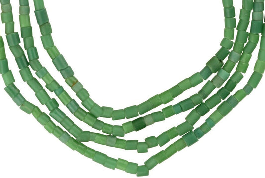 Antique Venetian Seed Glass Drawn Trade Beads – Tiny 2‑3 mm Strand, 67 cm