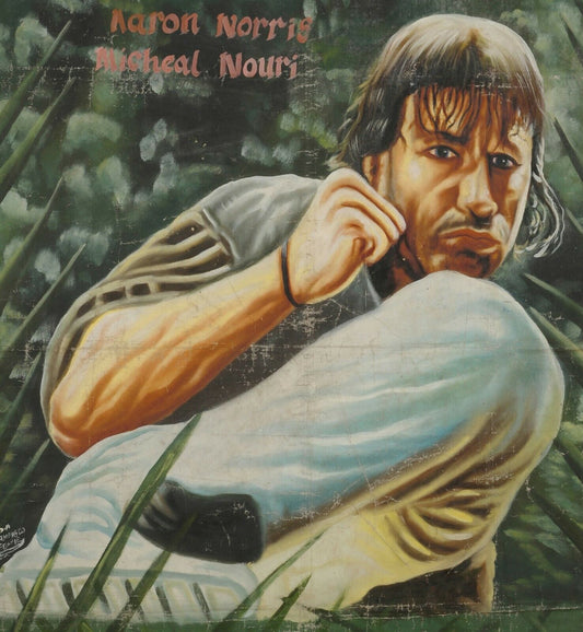 Overkill Action Film - Authentic Ghana Hand-Painted Movie Poster - alternate view