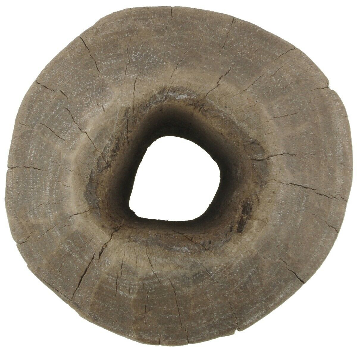 Authentic Tuareg Wooden Pulley – 5″ × 3½″ Small Well Pulley