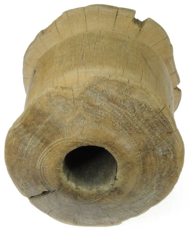 Authentic Tuareg Wooden Pulley – Small Well Support Column 11.8 cm × 10.9 cm