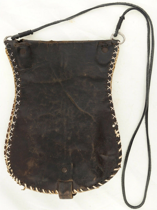 African Tuareg Leather Wallet Purse Handmade Sahara Niger Nigeria Mali Art - alternate view