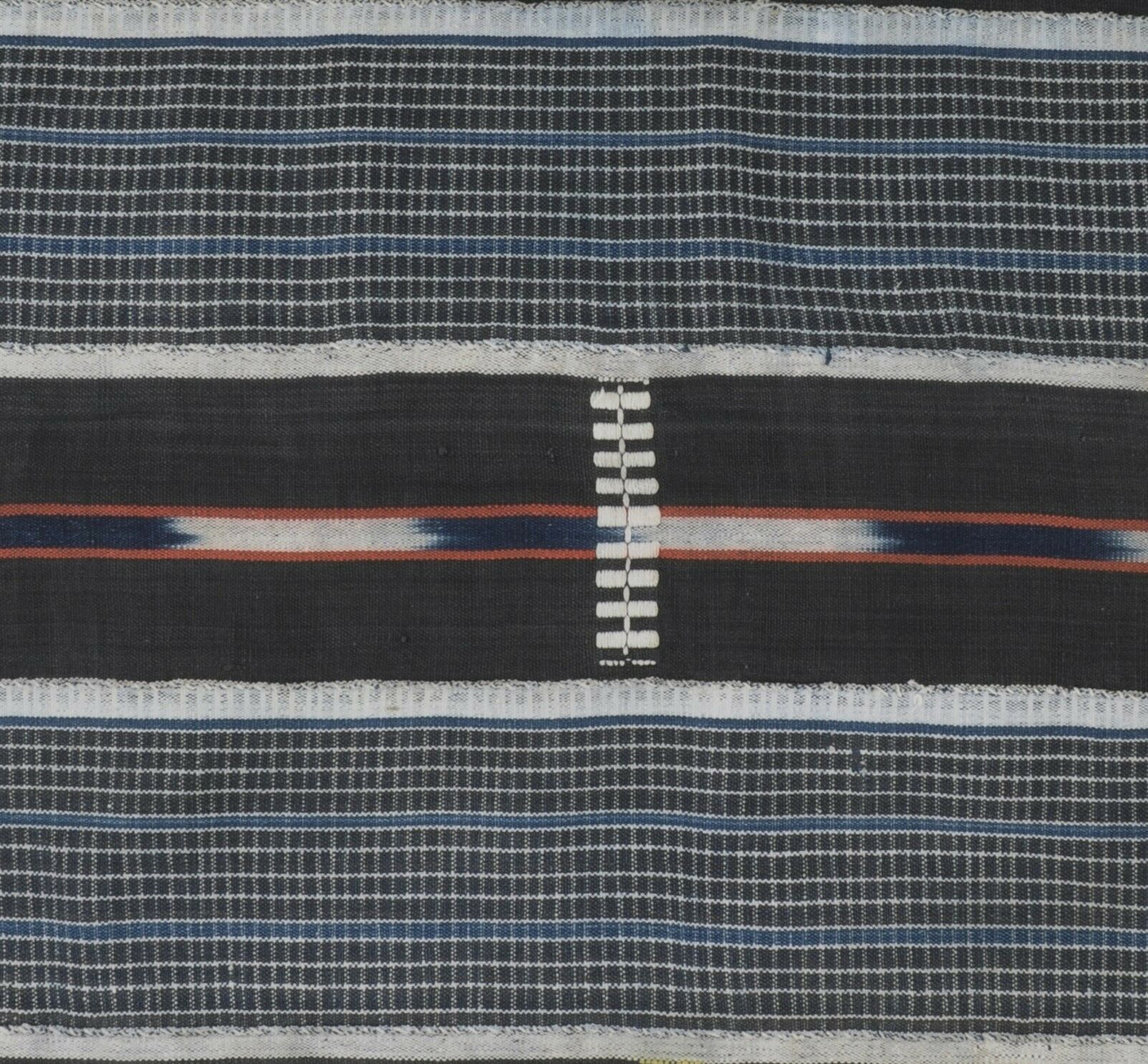 Handwoven Baule Cloth Woman‑Size – Vintage Ivory Coast Textile