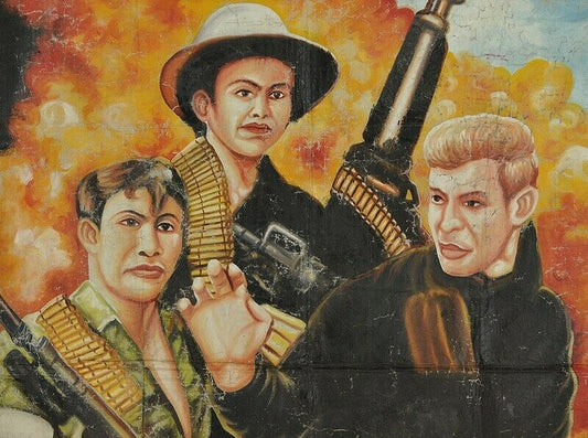 Fire Phoenix: Authentic Ghanaian Hand-Painted Movie Poster - alternate view