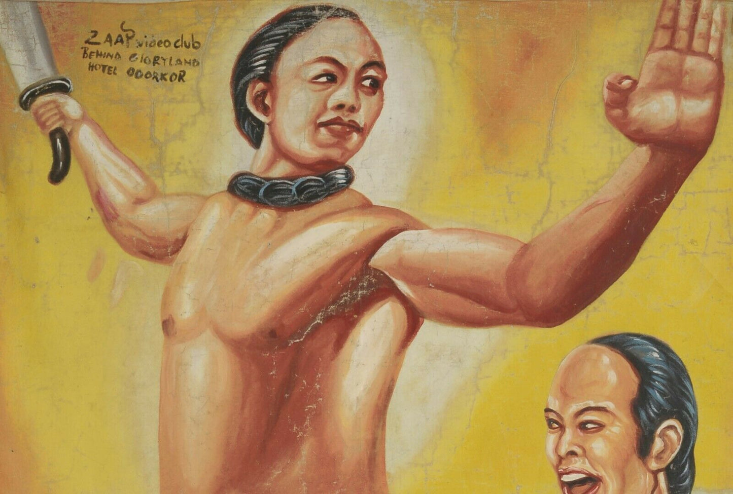 Once Upon A Chinese Hero - Authentic Ghanaian Hand-Painted Poster - close-up