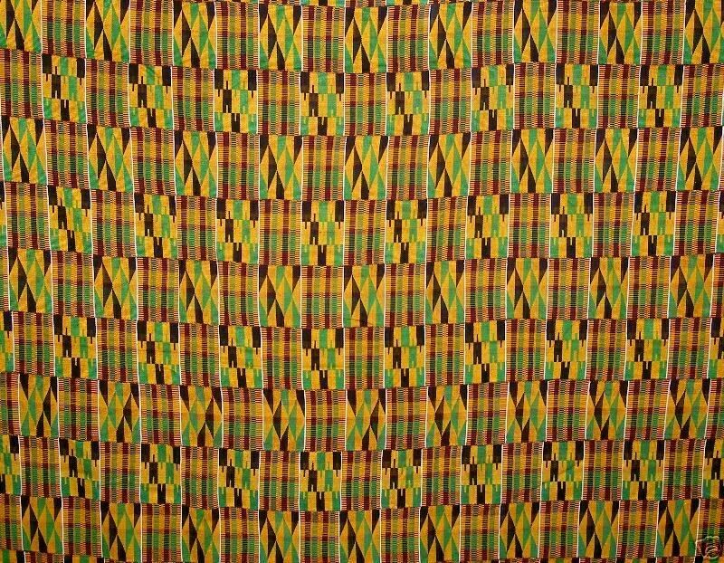 Handwoven Ashanti Kente Vintage 1970s Adwinsa 132″ × 82″