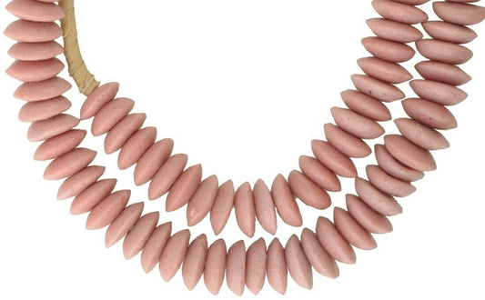 Exquisite African Trade Beads: 14Mm Krobo Beads From Ghana - alternate view