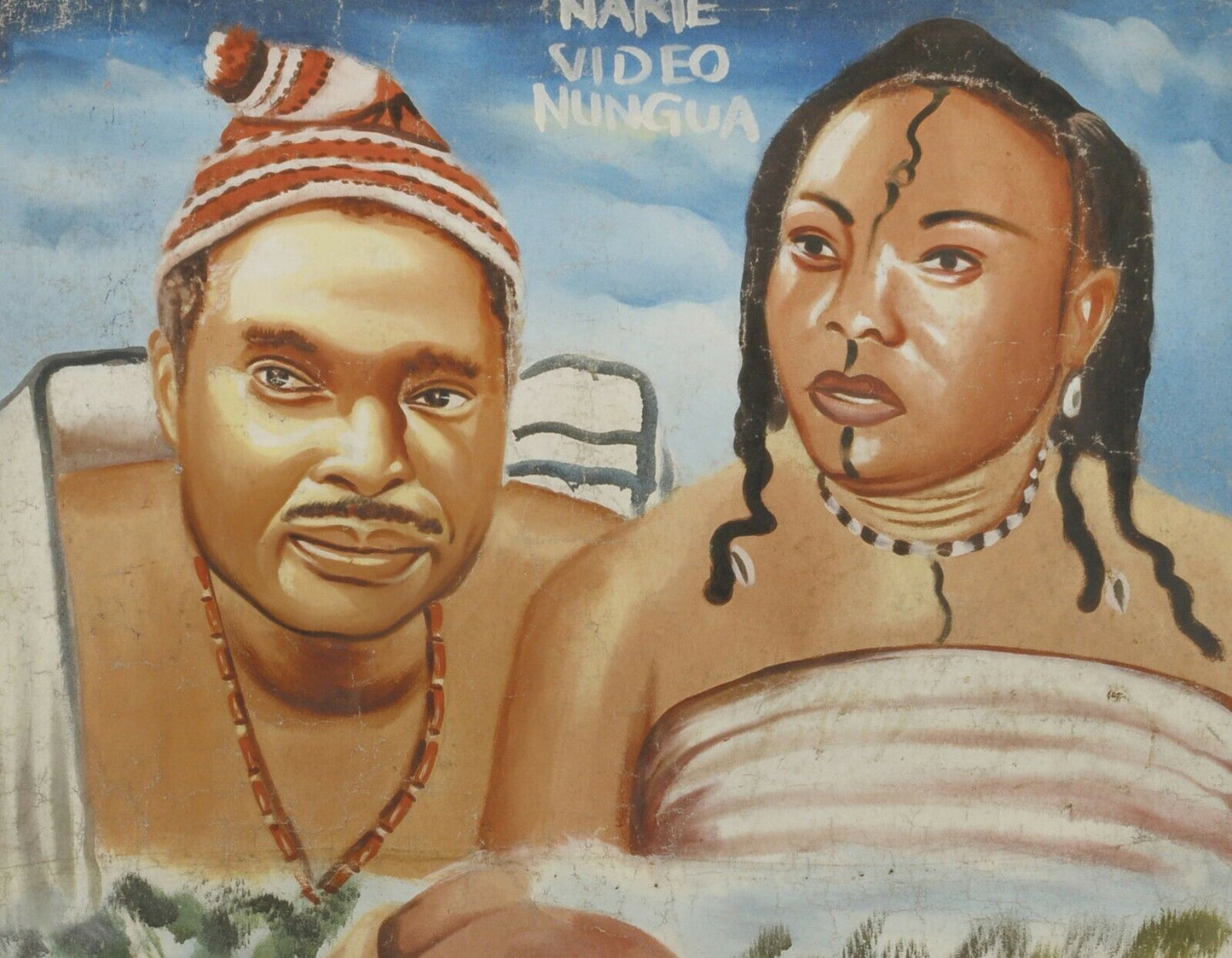 My Father'S Love Movie Poster - Hand Painted Ghana Art - close-up