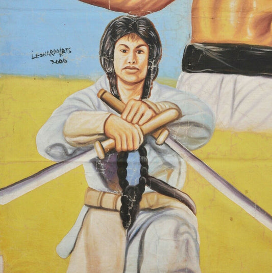 Boxer From Shantung - Genuine Ghanaian Martial Arts Movie Poster - alternate view
