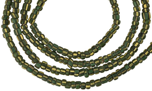 3 mm Tiny Striped Old Venetian Seed Beads Strand – African Trade Beads