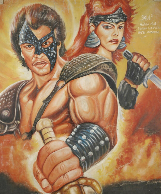 Troy Movie Poster : Authentic Hand-Painted In Ghana By Leonardo - alternate view