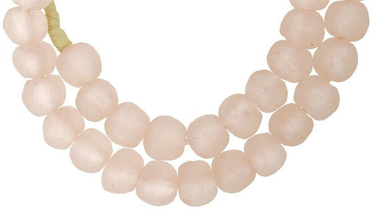 Translucent Bottle Glass Beads, 13-14Mm - African Trade Beads - alternate view