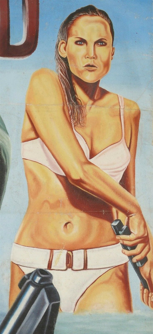 Authentic Dr. No Movie Poster - Hand-Painted Art From Ghana - alternate view