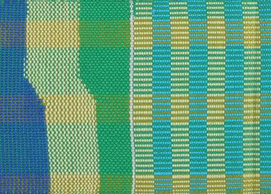 Authentic Handwoven Kente Scarf - Ghanaian Kente Stole - partial view