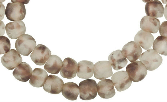 Translucent African Trade Beads - 14Mm Recycled Bottle Glass - alternate view