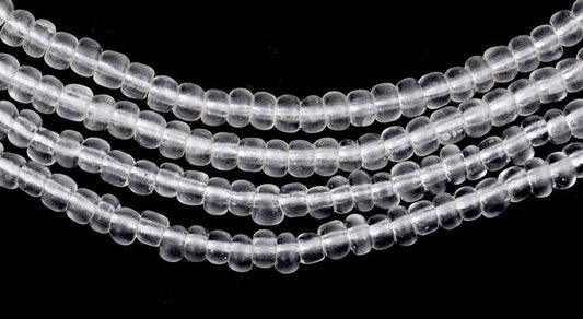 Unique 2 mm Translucent Old Venetian Seed Beads Strand – Excellent Condition